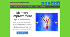 Desktop Screenshot of mymemoryimprovementtips.net