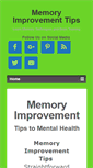 Mobile Screenshot of mymemoryimprovementtips.net